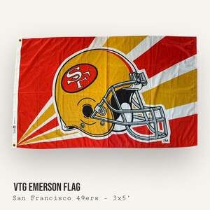 Vintage Emerson Brand 49ers San Francisco 49ers Full Size Flag 3x5’